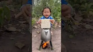 Survival Skills: Single mom show SMART ideas and USEFUL with noodles in forest #camping #bushcraft