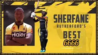Sherfane Rutherford Hits 4 Sixes in 4 balls (6666)
