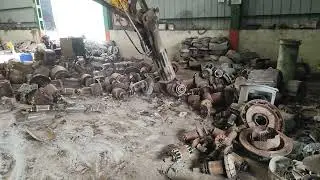 Scrap Copper Motor recovery uses JCB
