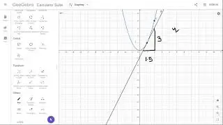 Geogebra tangent angle
