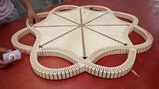 Incredible Woodworking Skills Will Surprise You // Perfect Dining Table With Unique Design - DIY