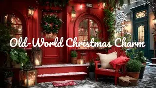 Old-World Charm Inspired Christmas Townhouse! 🎄 | Holiday Ambience with Snowfall & Soft Music