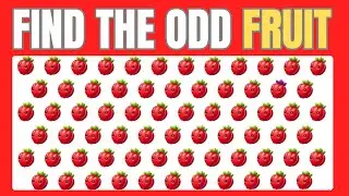Find the ODD One Out - Fruit Edition 🍑🍓🍍| Easy, Medium, Hard - 30 Ultimate Levels| Bird Quiz