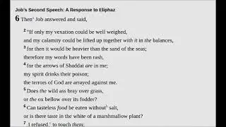 Day 27 (Jan 27): Job 4-7, Matthew 19:1-15, Psalm 17:1-5