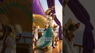 Cleo Egypt's most luxurious Queen #aivideo, #aiart, #fantasy #catshorts #queencat #egyptiancats