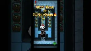 GIANT GHOST VS Golden Gun🔥😱👻 Haunted Dome Gameplay #gaming #haunteddorm#shorts