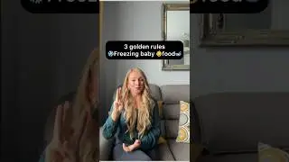 How to freeze ❄️baby food👶🥣? #babyweaning #babyfood