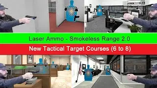 Shooting the New Tactical Targets Courses From Laser Ammo - Smokeless Range 2.0