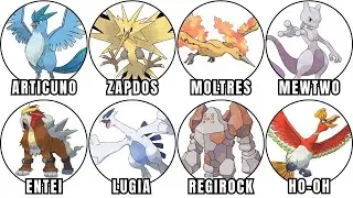 Every LEGENDARY Pok&eacute;mon From Generation 1-4 Explained in Detail