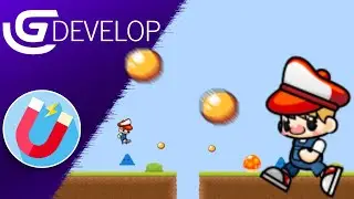 🧲Como o fazer efeito Magn&eacute;tico na GDevelop 5 - Extension/Behavior