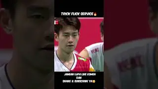 Flick service Terbaik🥶 #badminton2024 #badmintonworldtv #badmintonlegend #badmintonkita