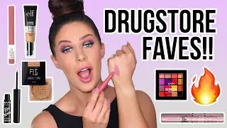 FULL FACE OF DRUGSTORE FAVORITES! HOLIDAY MAKEUP LOOK!