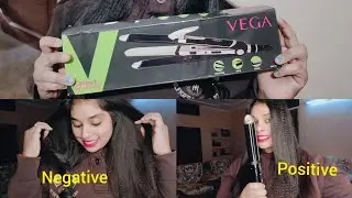 3 in one Vega hair straightener honest negative & positive review video ||Meenu kumari