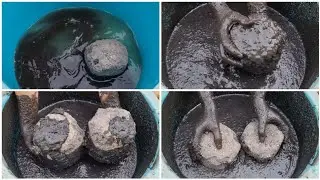 New Video Gritty Pure Charcoal Crumbling in Water 💦💦 Mouthwatering Satisfying Sleepaid ASMR