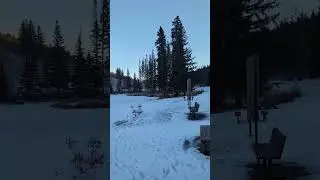Cypress Hills Saskatchewan in Winter Frozen lake