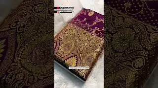 Satin Silk Banarasi Saree With Stone Work | Banarasi Saree | @JMSHandlooms #viral #shorts