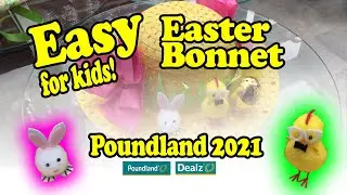 Easter Bonnet decorations EASY for KIDS! Poundland 2021