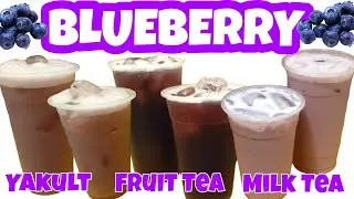 BLUEBERRY DRINKS COMPILATION 🫐 | Blueberry Milk Tea | Blueberry Yakult | Blueberry Fruit Tea