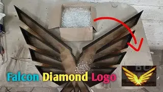 Falcon Diamond logo | How To Make Falcon In Diamond later | Making Diamond letter