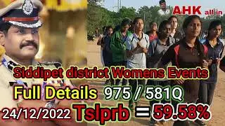Siddipet district womens events, full details, Tslprb, 24/12/2022 events,59%, @ahkallin