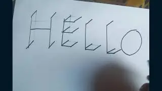 Lettering made easy - Using Two pilot markers at the same time.