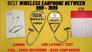 Dizo wireless power vs OnePlus bullets wireless z | Best wireless earphone under 2k comparison| Dizo