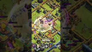 TOWNHALL 14|| SUPER ARCHER BLIMP DESTROYED WHOLE BASE😱 #coc #gaming #superarcherblimp #shorts
