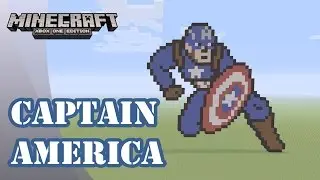 Minecraft: Учебник и демонстрация пиксельной графики: Капитан Америка (Первый мститель: Противост...
