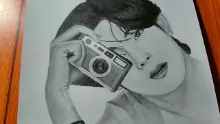 BTS - V Realistic Sketch || Quick sketch tutorial #bts #v #btsarmy