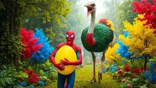 Spider-Man&rsquo;s Egg Heist Went Wrong 😱 | Jungle Chase Fantasy Movie