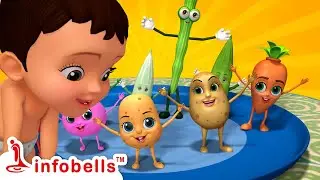 కూరగాయలతో ఆడుకుంటున్నారు - Playing with Vegetables | Telugu Rhymes for Children | Infobells