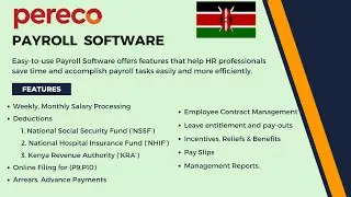 Pereco Payroll & Attendance Software | Complete Solution for Kenya & Africa