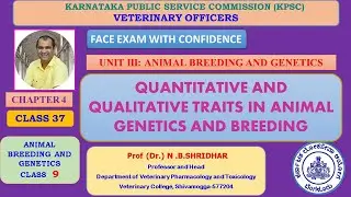 CLASS 42 QUANTITATIVE AND QUALITATIVE TRAITS IN ANIMAL GENETICS AND BREEDING AGB 8