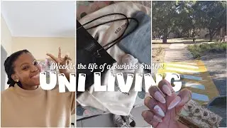 UNI LIVING: WEEK IN THE LIFE OF A BUSINESS STUDENT ||Busy schedule ||Grocery Haul +more
