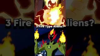 3 Fire Power ALIENS Of Ben 10 #omnitrix #benten #heatblast #swampfire #nrg