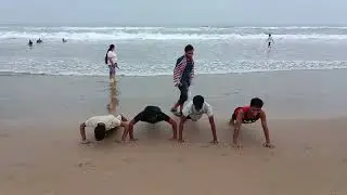 PUSH UP🫸🫷 COMPETITION 💪💯 AT PURI SEA BEACH ⛱️🏖️