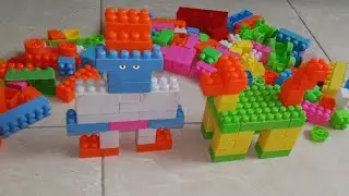 Cute Dog & Cartoon Character Made with Blocks | Satisfying DIY Creation#DIYBlocks #satisfying #lego 