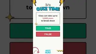 Quiz time! 🧠💡 Recycling Facts! Comment your score below!