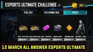 12 March All Answer Esports Ultimate Challenge Event Free Fire | Free Fire New Event | FF New Event