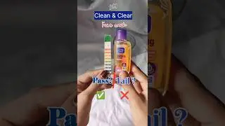 pH Test | Clean & clear Face wash | Normal vs water test | pass?? ✅ or fail?? ❌