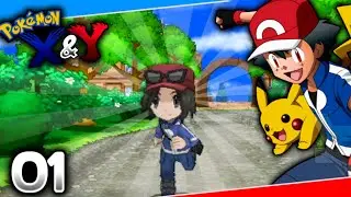 Let's Play Pokémon X & Y Ep01 |Starts Adventure in Kalos Region begins😃✨️|
