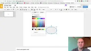 How to draw shapes and change their colour in Google Slides