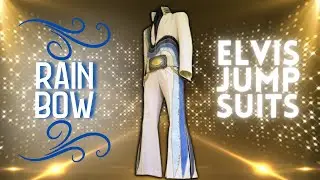 Elvis JUMPSUITS  |  Blue Rainbow Suit / Blue Swirl Suit  #ElvisPresley     #Jumpsuits