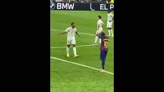 SCENES AFTER MBAPPE GOAL AT ELCLASICO AGAINST BARCELONA #mbappe #goal #elclasico #realmadrid