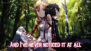 Nightcore - Yume Sekai (English) (Sword Art Online) - (Lyrics)