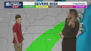 Mini Meteorologist Evan Priest gets us ready for the weekend