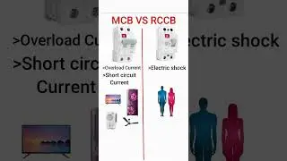 Key Differences: MCB vs RCCB #mcb #rccb #electrical #viral #youtube #shorts #video