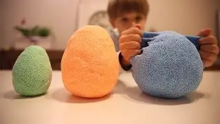 Fun Toys Eggs in Kinetic Foam