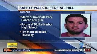 Crime walk and forum in Federal Hill after murder last Thursday
