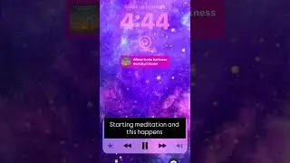 Starting meditation and this happen. 4:44 #meditation #444